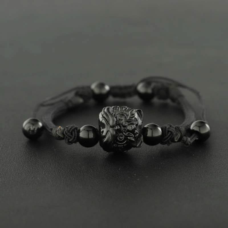 Handmade Braided Lucky Lion Rope Bracelet – Unisex Jewelry