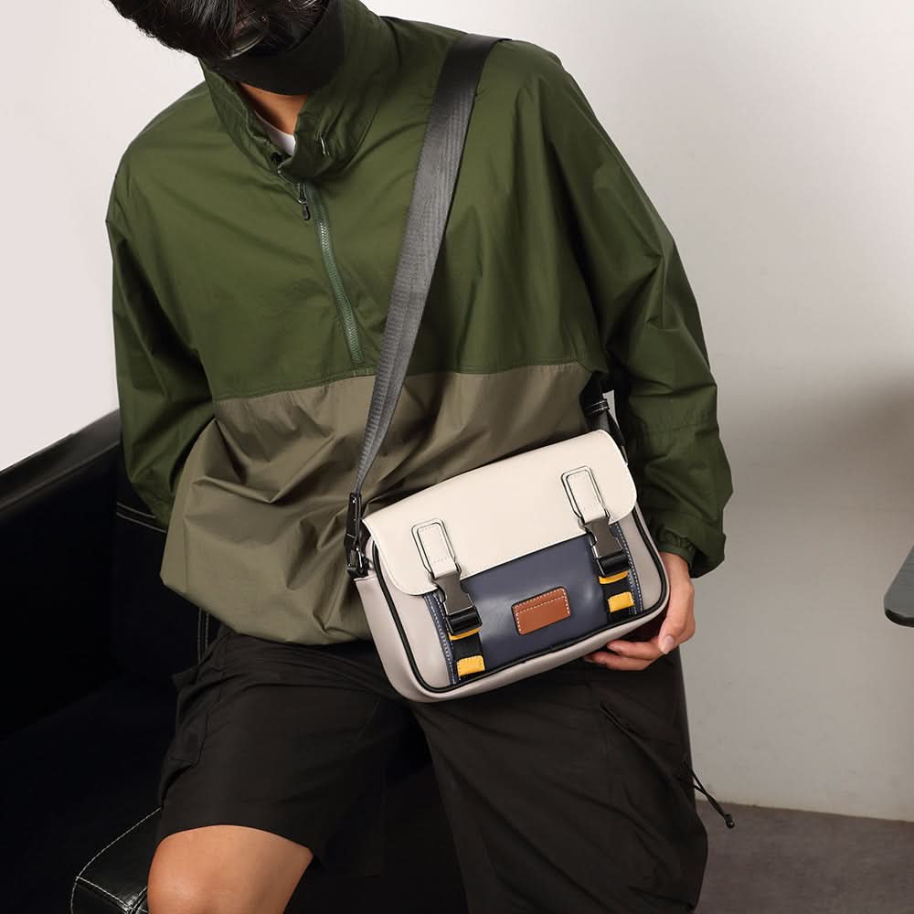 Men's Trendy Plaid Crossbody Bag – For Street Style