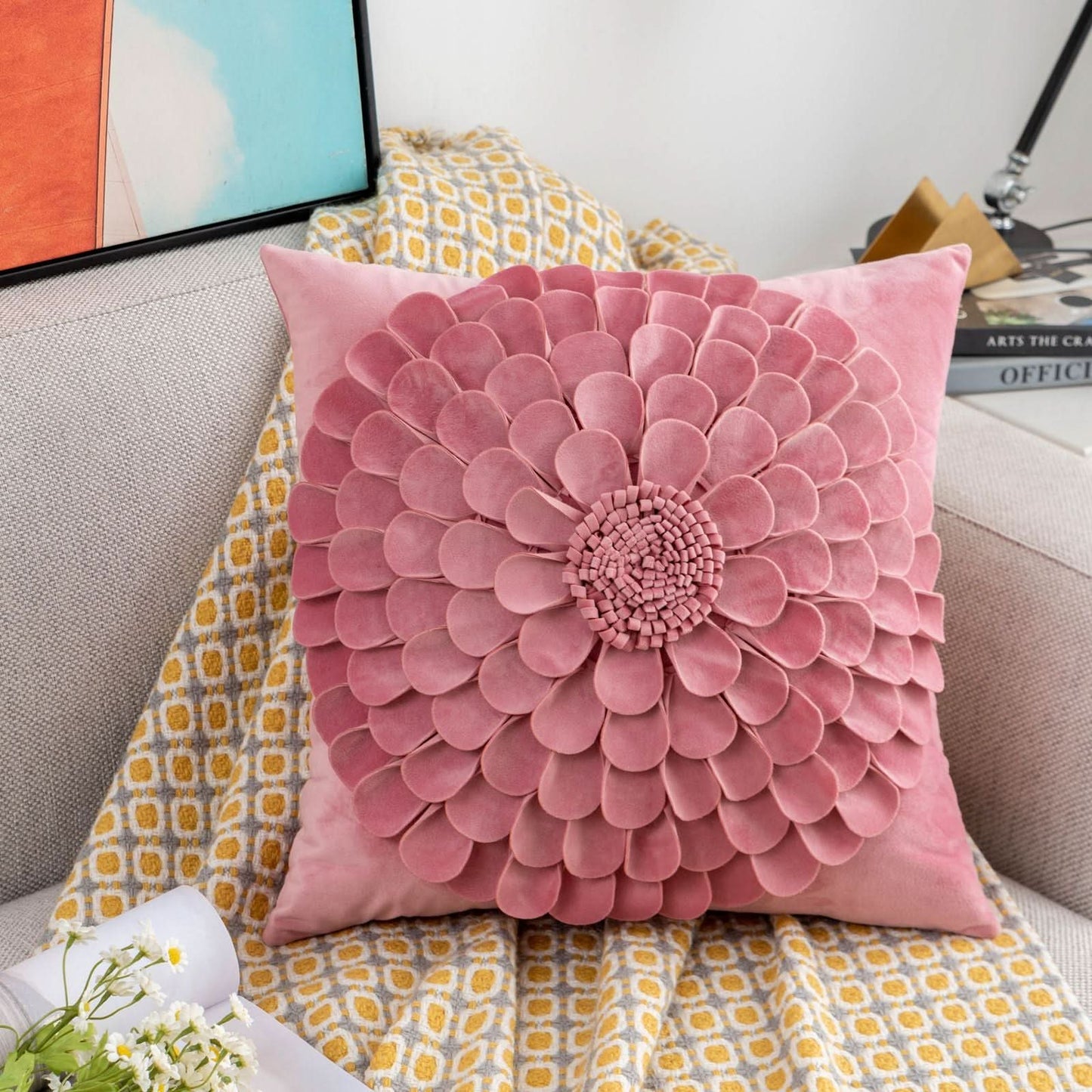 European-American Light Luxury Sunflower Pillowcase