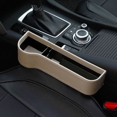 Car Seat Gap Organizer with Cup Holder, Leather