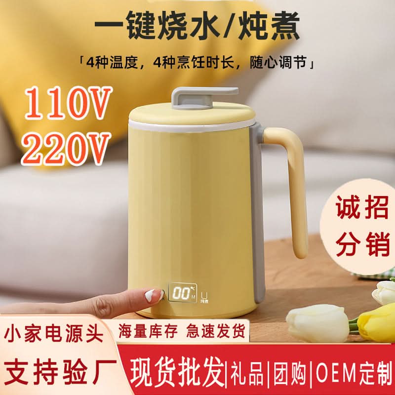 Mini Electric Heating Cup – Low Power, Auto Shut-Off (450ml)