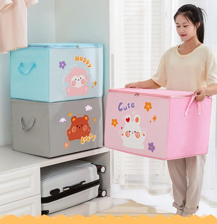 Non-Woven Baby Clothes & Quilt Storage Bag