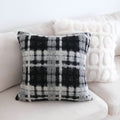 Starry Wool Black and White Checkered Pillow - Light Luxury Sofa Cushion