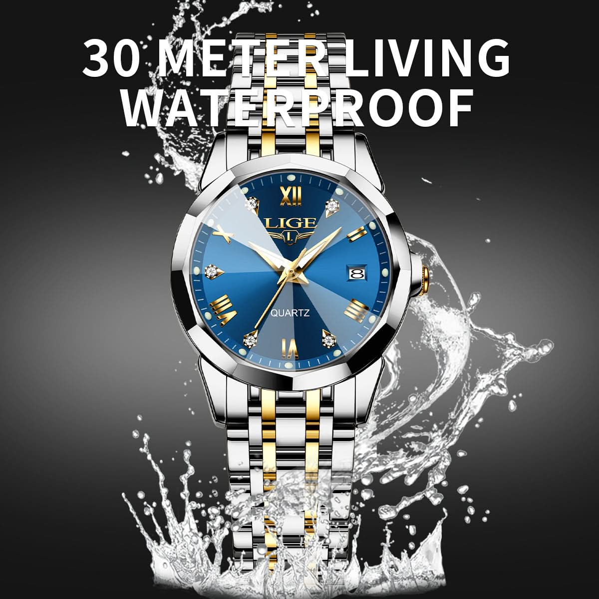 Unisex Fashion Quartz Watch – Calendar Wristwatch with Luminous Dial