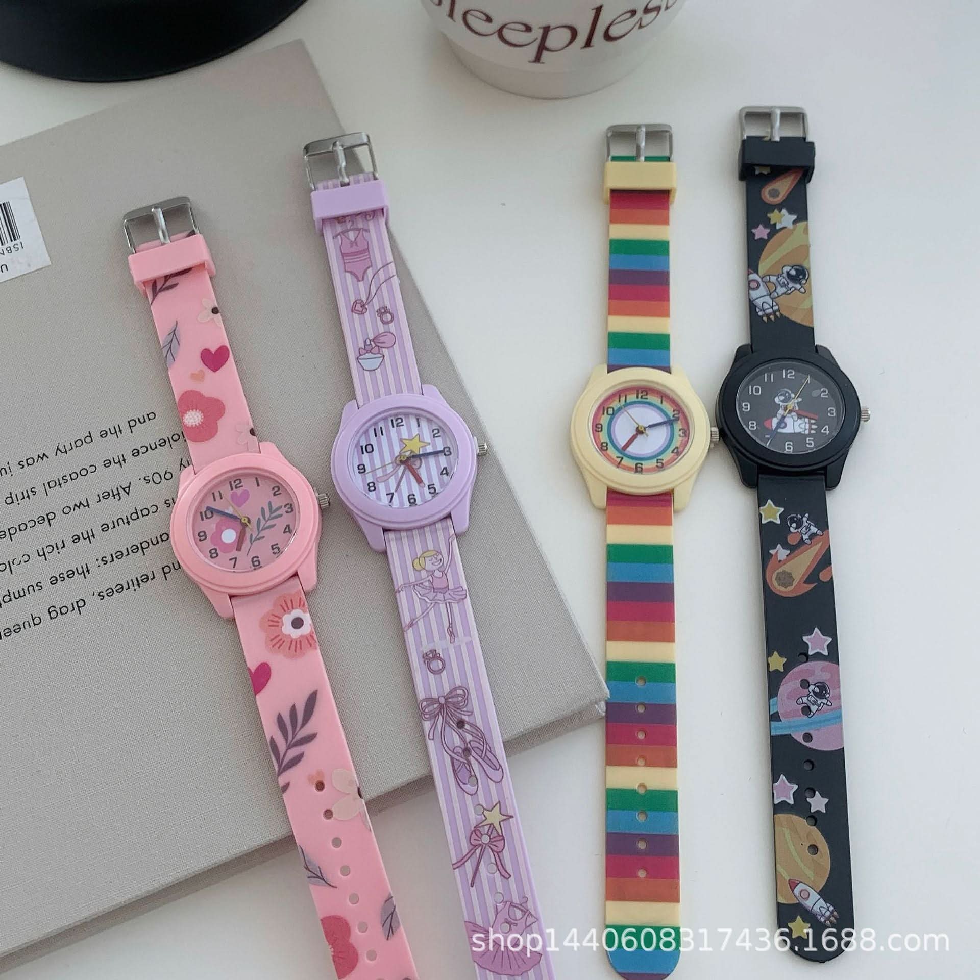 Cartoon Fashion Children's Quartz Watch – Cute Jelly Silicone, Fresh & Unisex