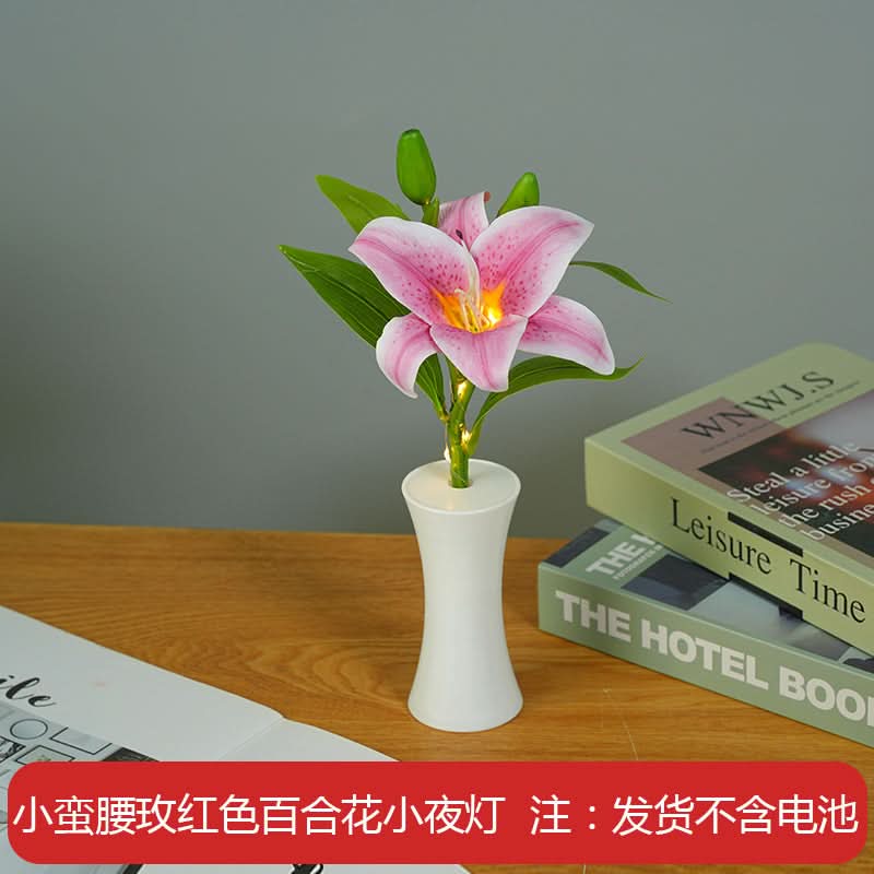 Set of 2 Lily Bouquet Night Lights – Mood Lighting