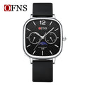 OFNS Moon Phase Quartz Watch with Calendar – Waterproof Fashion Unisex Watch