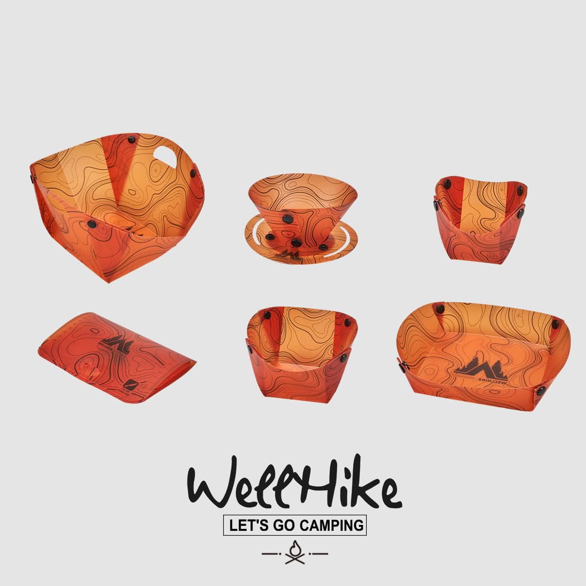 Portable Folding Tableware Set – Lightweight & Multi-Purpose Outdoor Dining Kit
