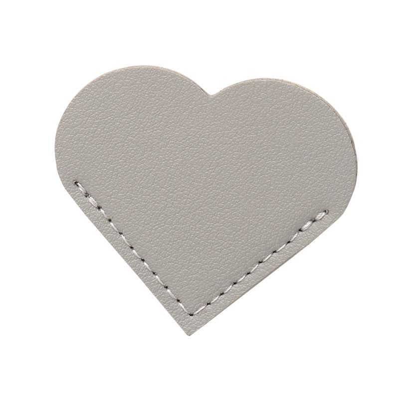 Pack of 2-pcs Heart-Shaped Leather Bookmark