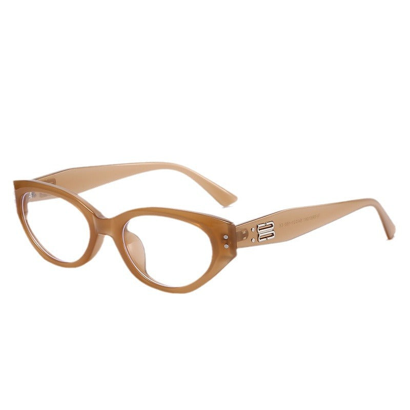 Cat-Eye Anti-Blue Light Glasses – TR90 Butterfly Frames for Small Faces, Myopia-Ready