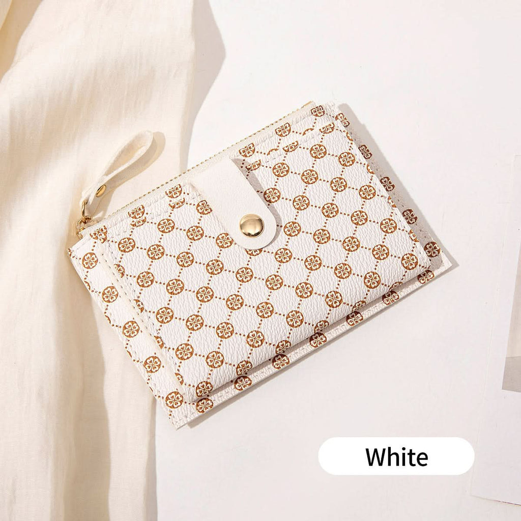 Women's PU Leather Short Wallet – Ultra-Thin Folding Card Holder