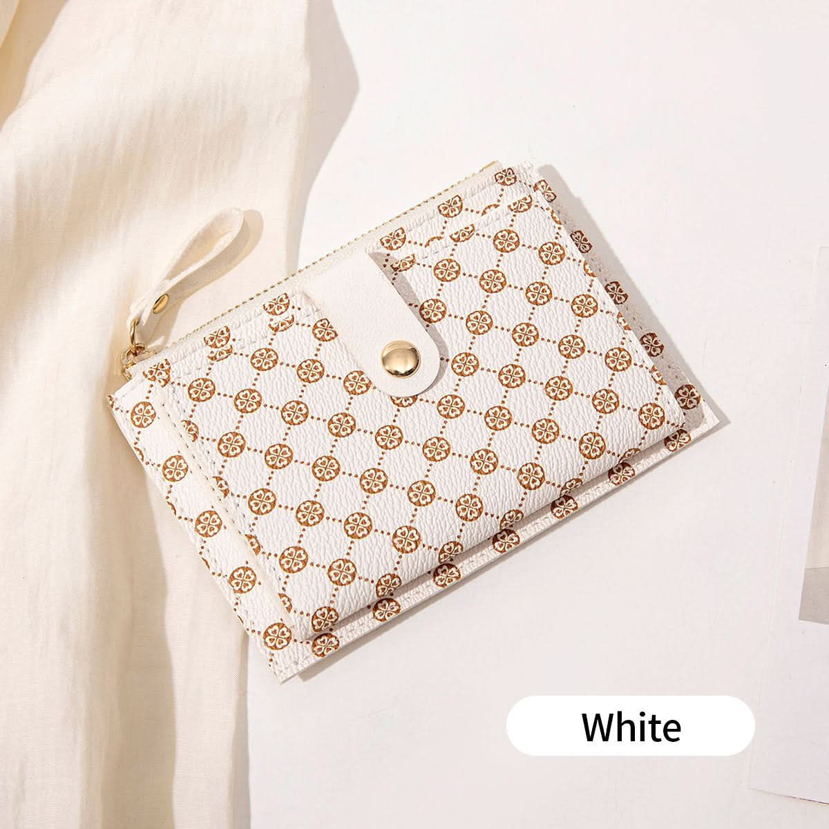 Women's PU Leather Short Wallet – Ultra-Thin Folding Card Holder