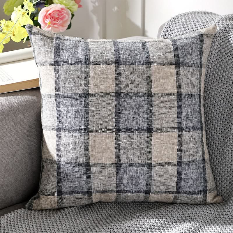 Solid Color Linen Sofa Pillow Covers (Set of 2)
