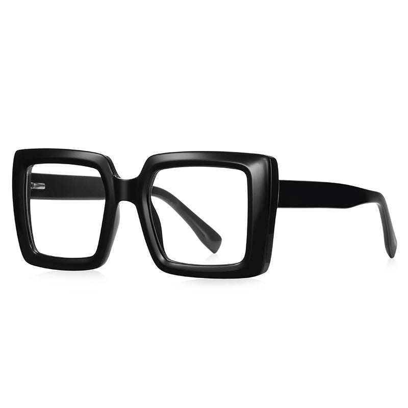 Anti-Blue Light Oversized Square Glasses – TR90 Fashion Eyewear for Women