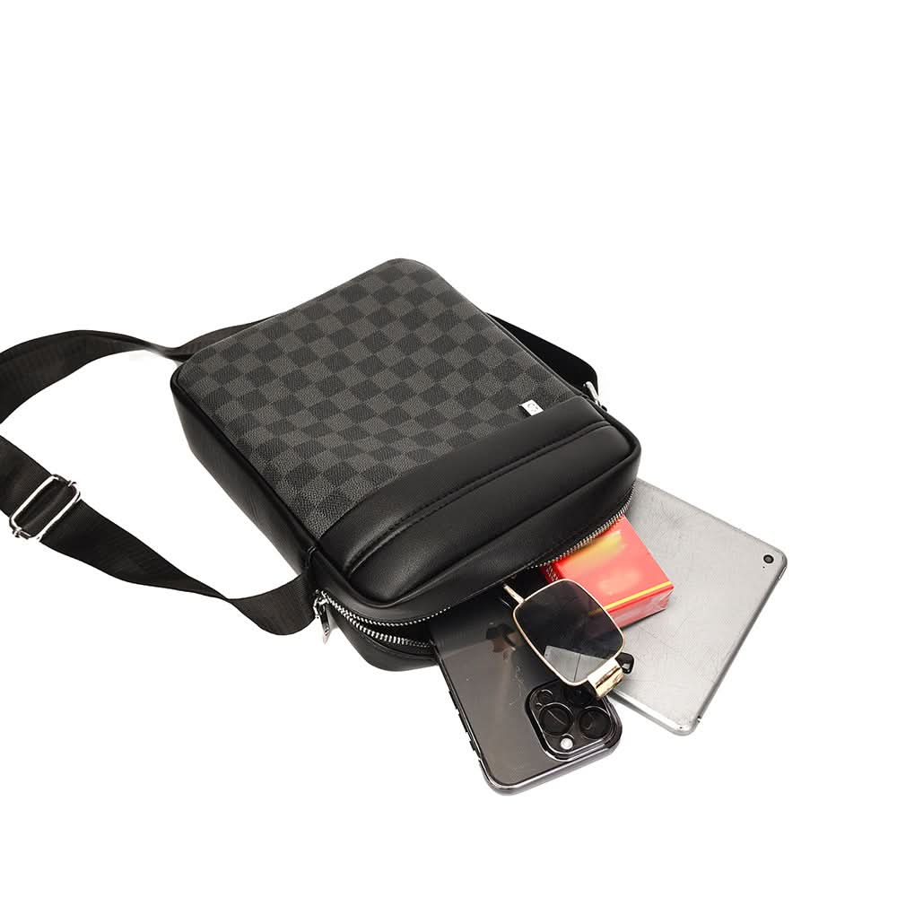 Classic PU Leather Messenger Bag for Men – Trendy Business Bag