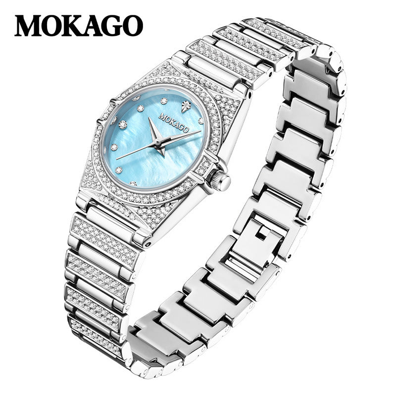 MOKAGO Starry Sky Women’s Watch – Elegant Quartz Fashion Watch with 24-Hour Display