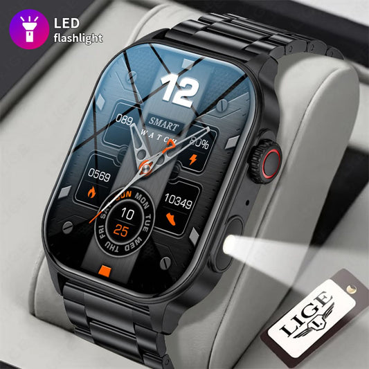 Smartwatch with Bluetooth Call, Health & Fitness Tracking, HD Touch Screen
