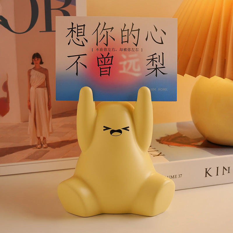 Toto Pear Photo Clip – Ceramic Desk Accessory for Notes & Pictures For Home, Office & Gifts