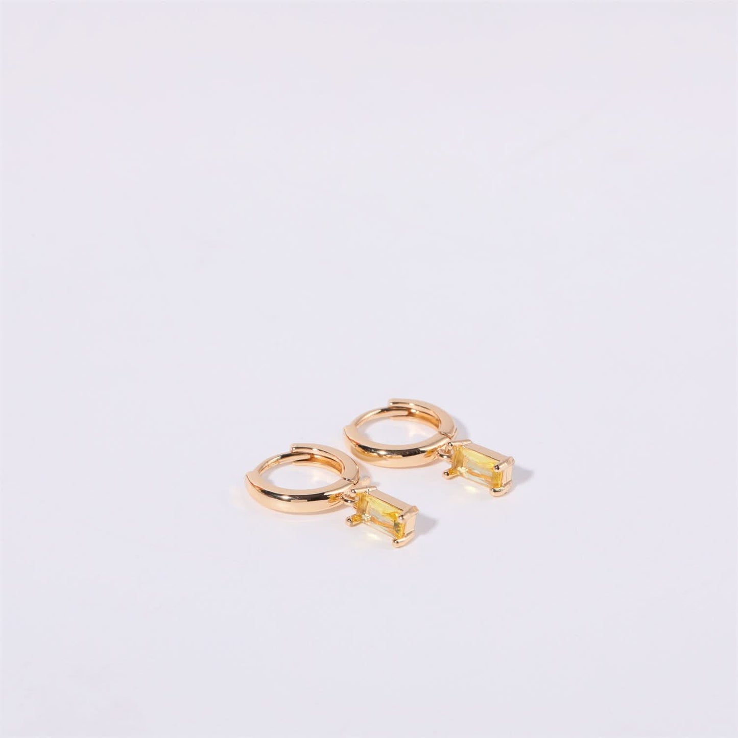Birthstone Hoop Earrings for Women – Crystal Hoops, Retro Chic Style