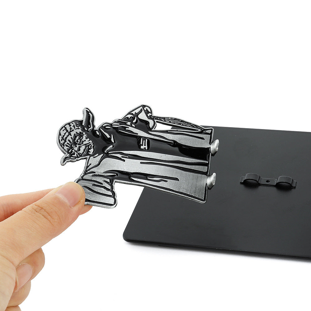 Star Wars Baby Yoda & Mandalorian Metal Bookends – Desktop Organizer