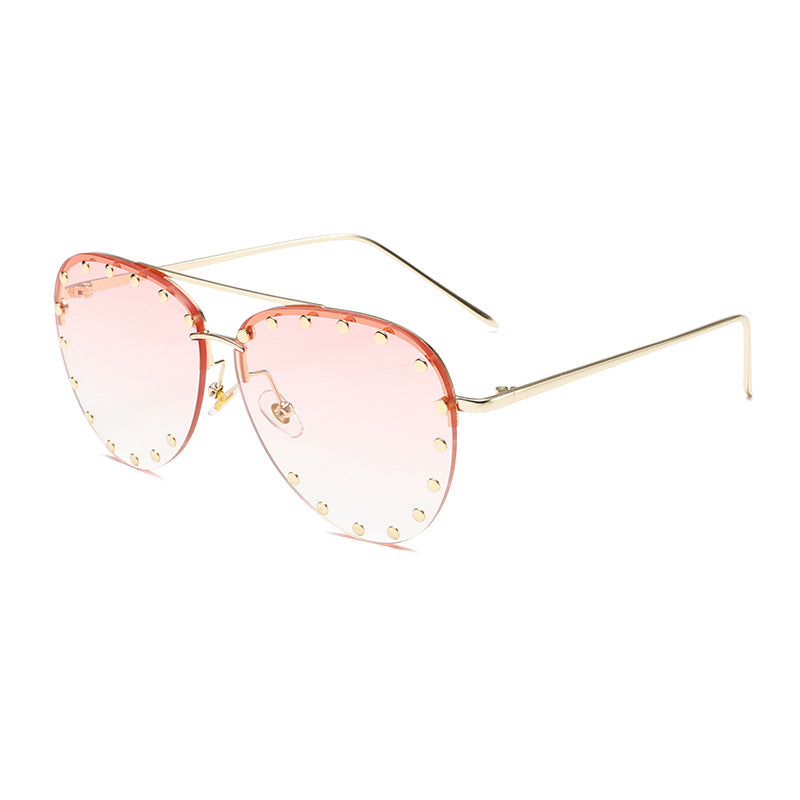Retro Aviator Rivet Sunglasses for Men & Women | UV-Protective Trendy Eyewear
