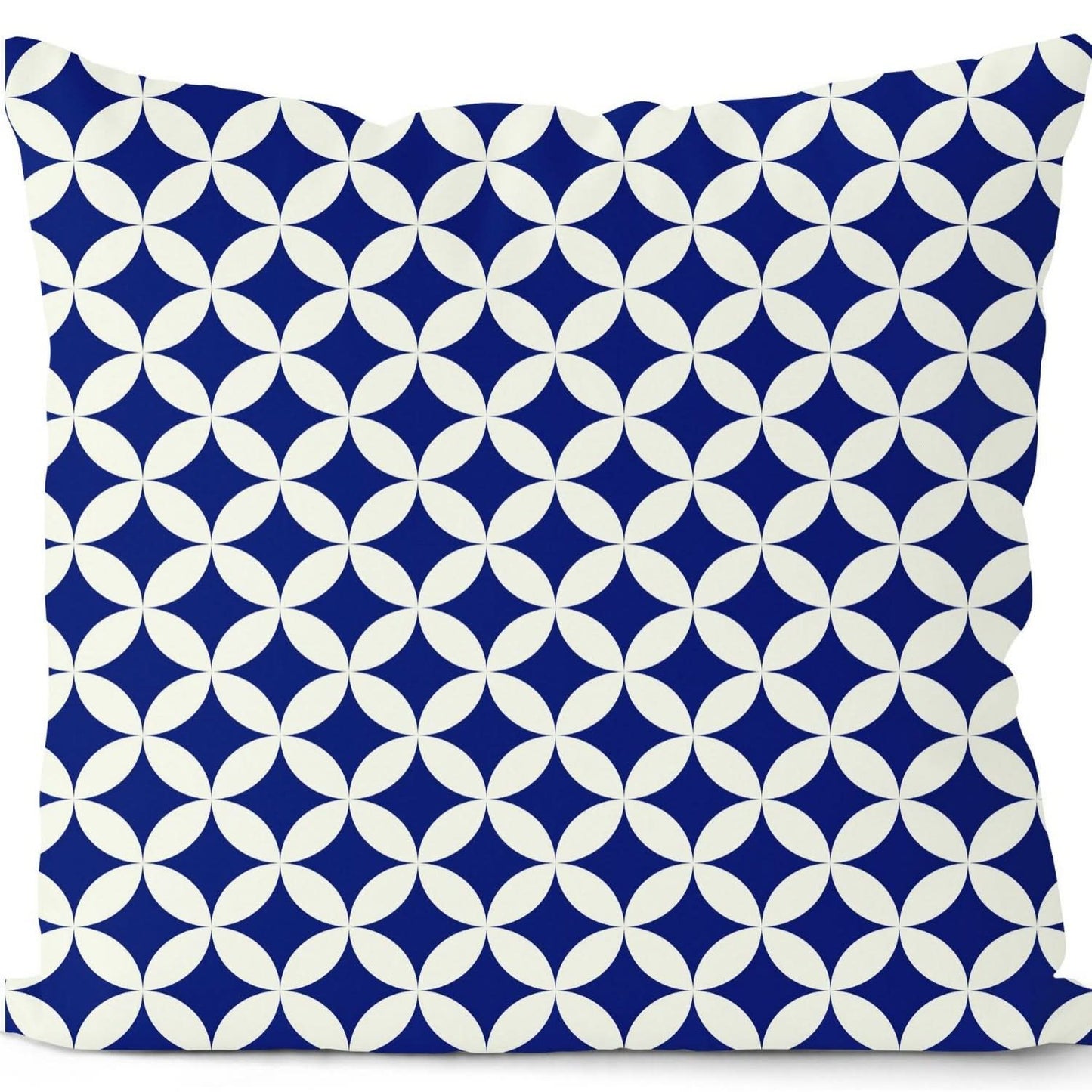 Royal Blue Geometric Pillow Cover