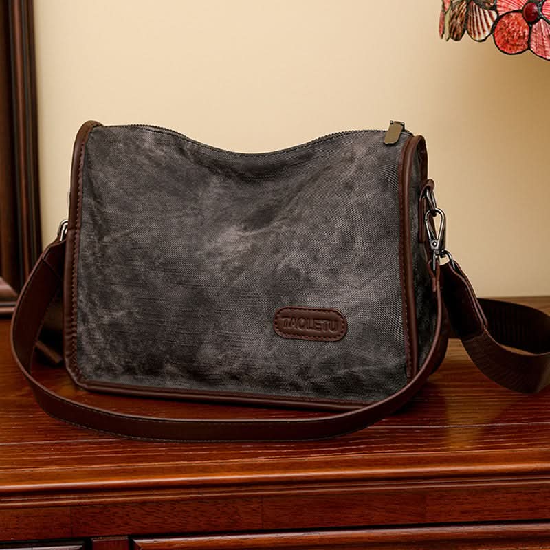 Women's Retro Contrast Color Dumpling Bag – Large-Capacity Shoulder bag