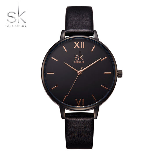 SK Women’s Quartz Watch – Minimalist Analog Wristwatch, Ultra-Thin Waterproof Design