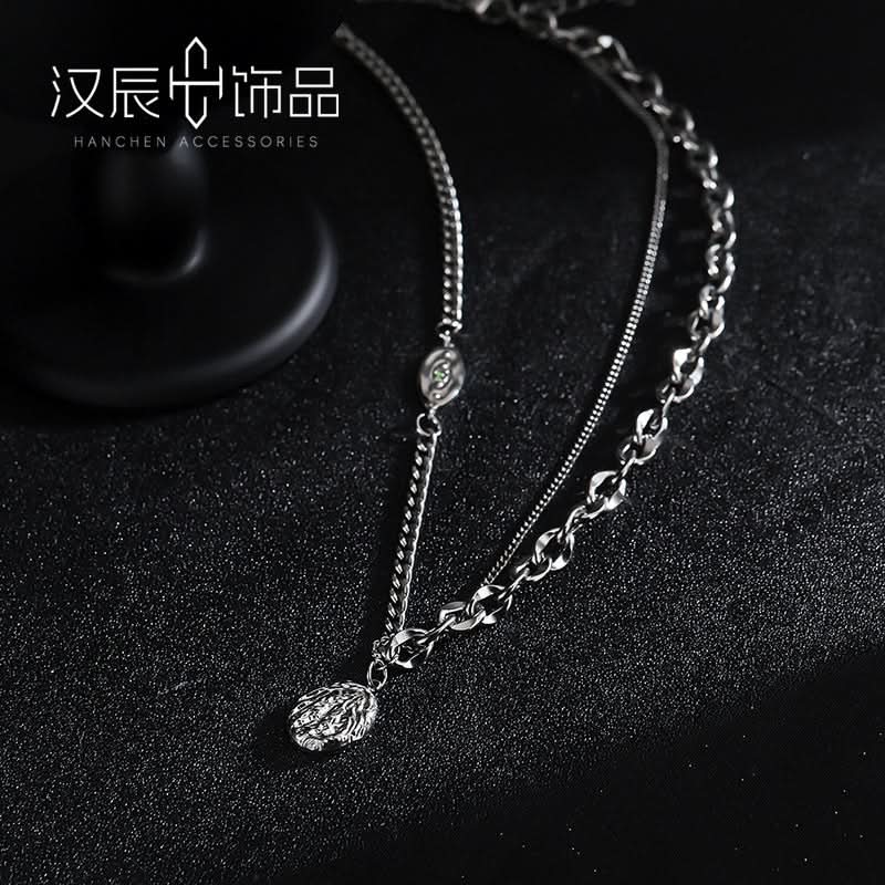 Men’s Minimalist Irregular Pendant Necklace – Chain Jewelry