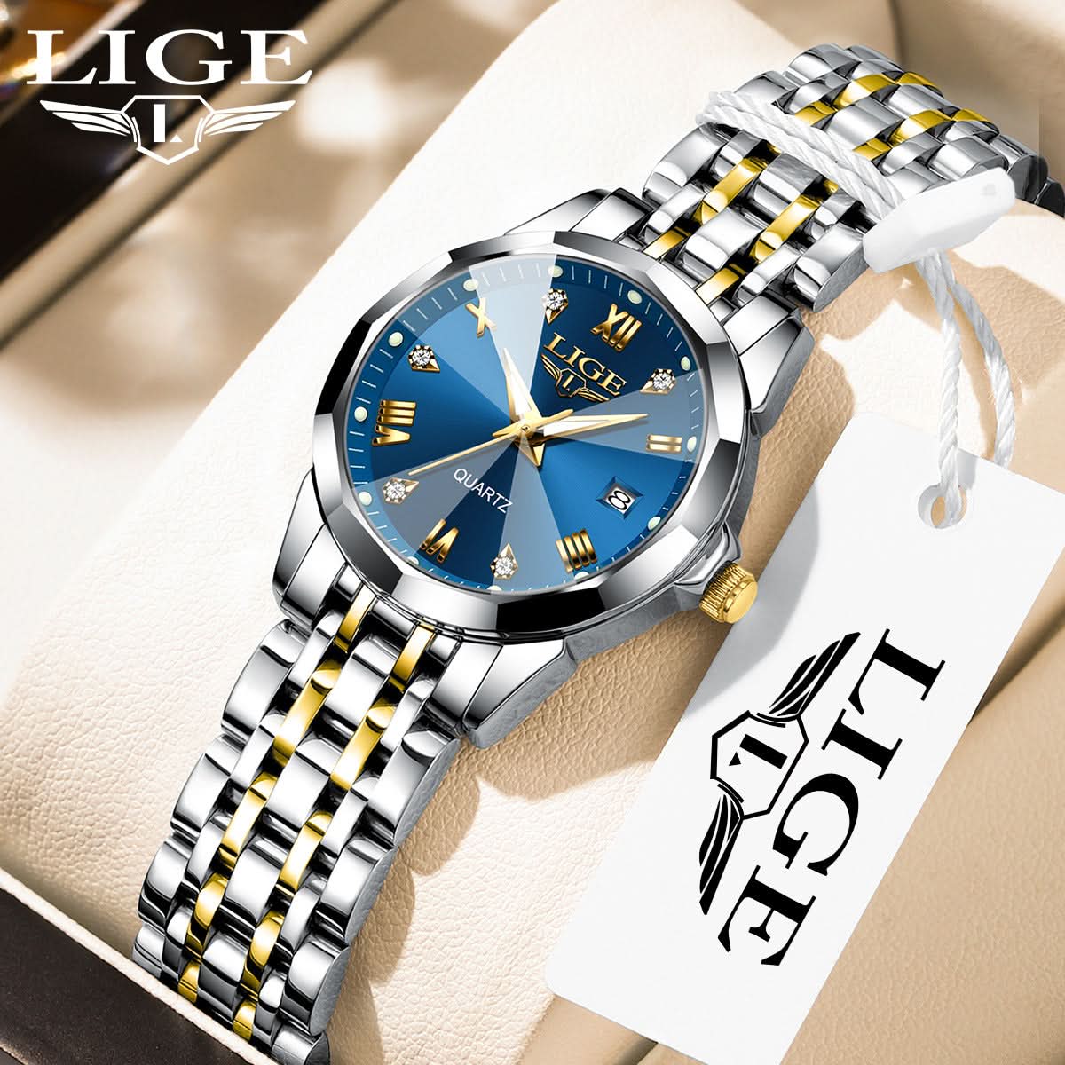 Unisex Fashion Quartz Watch – Calendar Wristwatch with Luminous Dial