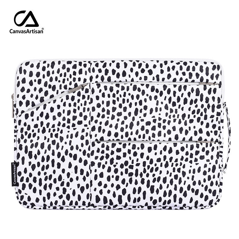 Dalmatian Dots Laptop Sleeve – Waterproof & Shockproof Case for Lenovo & More