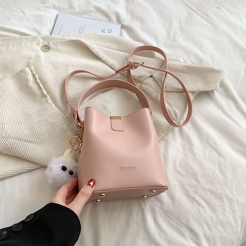 Retro Bucket Shoulder Bag for Women – Fashionable Crossbody Bag