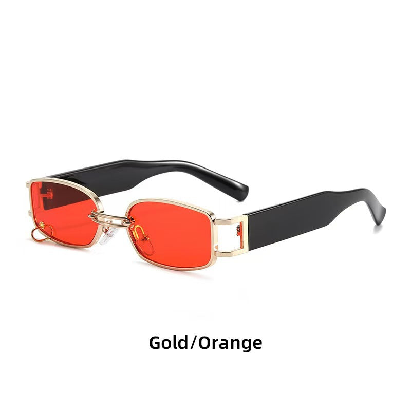 Retro Modern UV400 Sunglasses – Small Metal Frame Trendy Eyewear for Men & Women