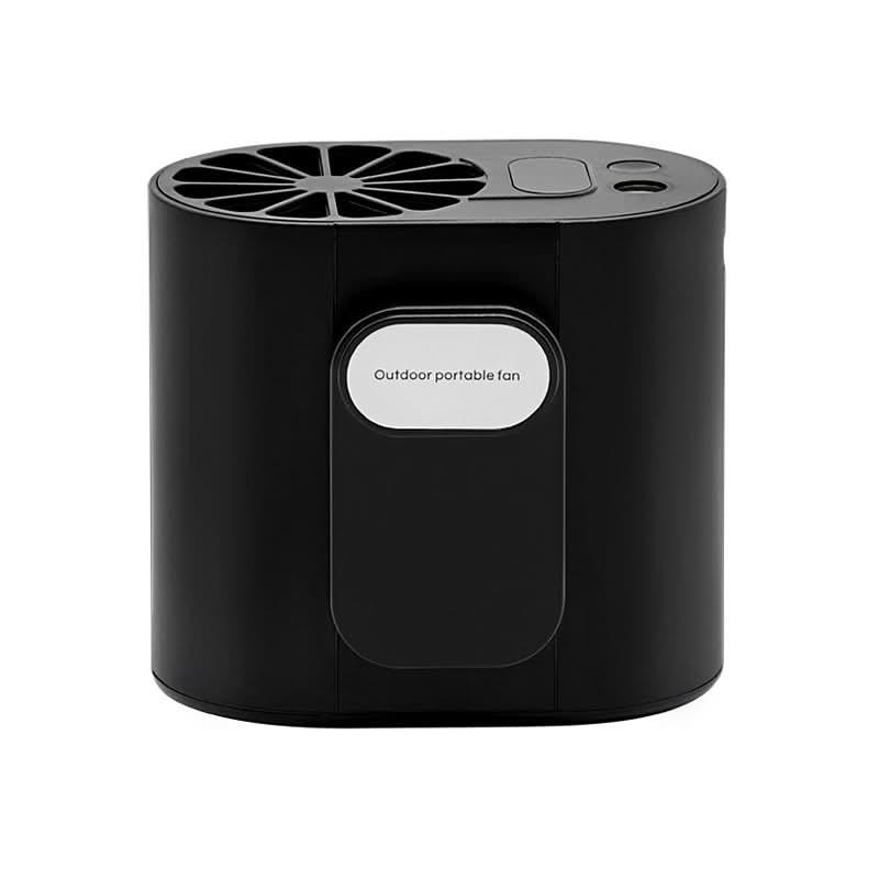 Portable Waist Clip Fan with Flashlight & Power Bank – Rechargeable