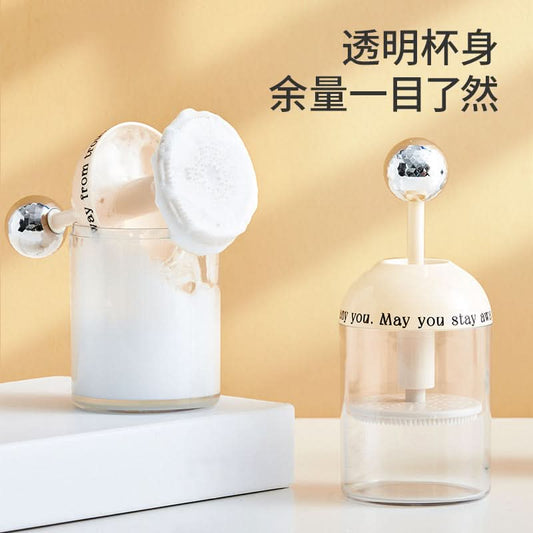 Portable Manual Facial Cleanser Foaming Bottle