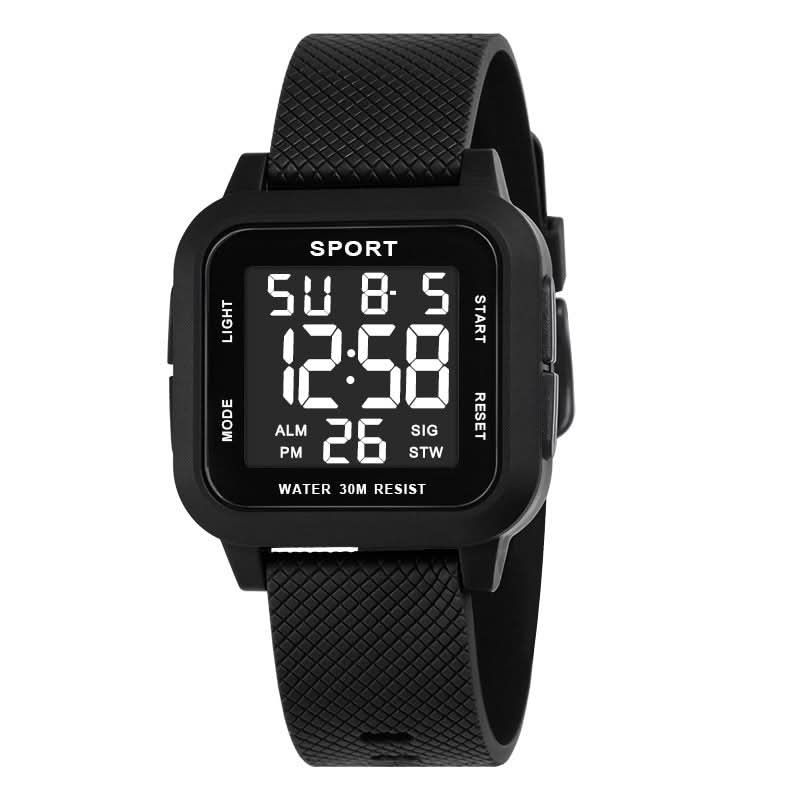 Men’s Casual Square Digital Sports Watch – Multi-Function, Alarm, Stopwatch