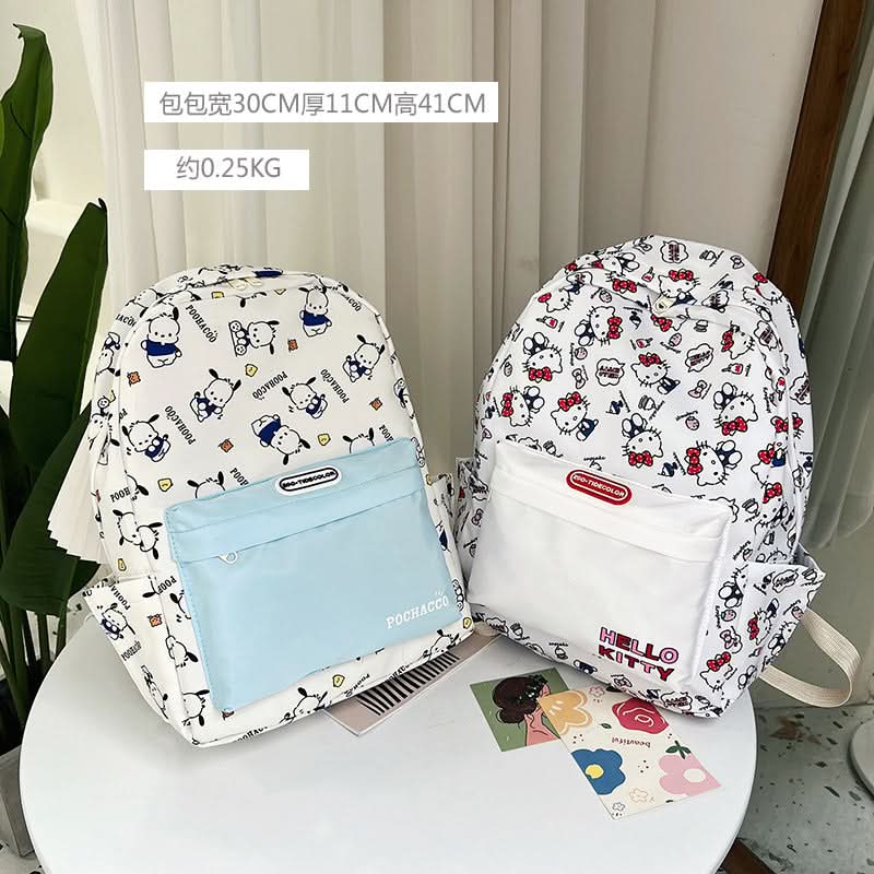 Cute Cat & Dog Backpack – School Bag for Primary Students & Travel