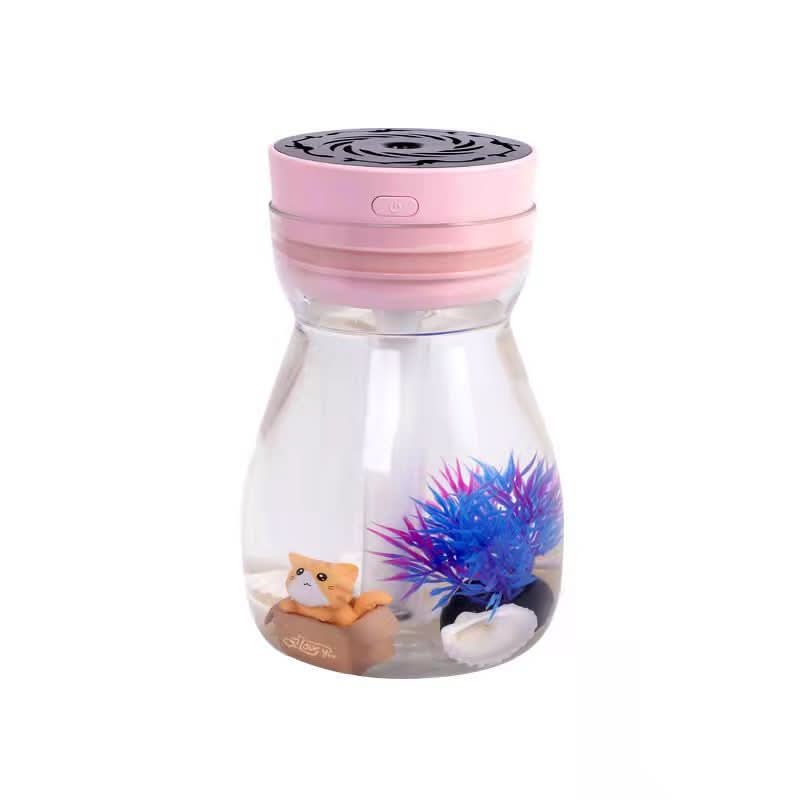 USB Aromatherapy Humidifier with Colorful LED Lights – Desktop Air Purifier