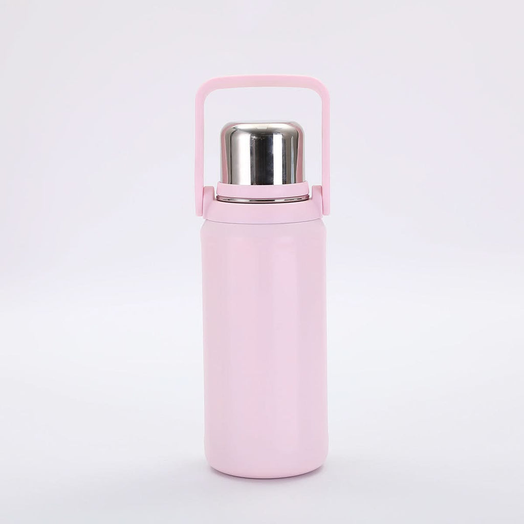 Stainless Steel Thermos with Handle – Cute & Durable Travel Cup