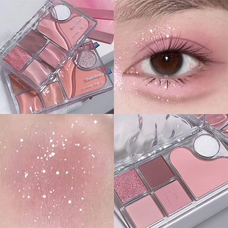 6-Color All-in-One Makeup Palette – Eyeshadow, Blush & Highlighter
