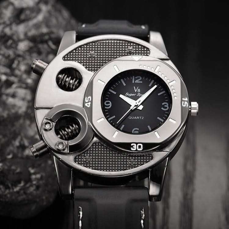 Men’s Fashion Sports Watch – Quartz Movement, Silicone Strap