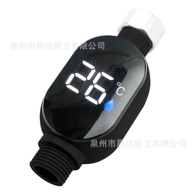 Shower LED Thermometer – Digital Water Temperature Display, 0-99°C Range