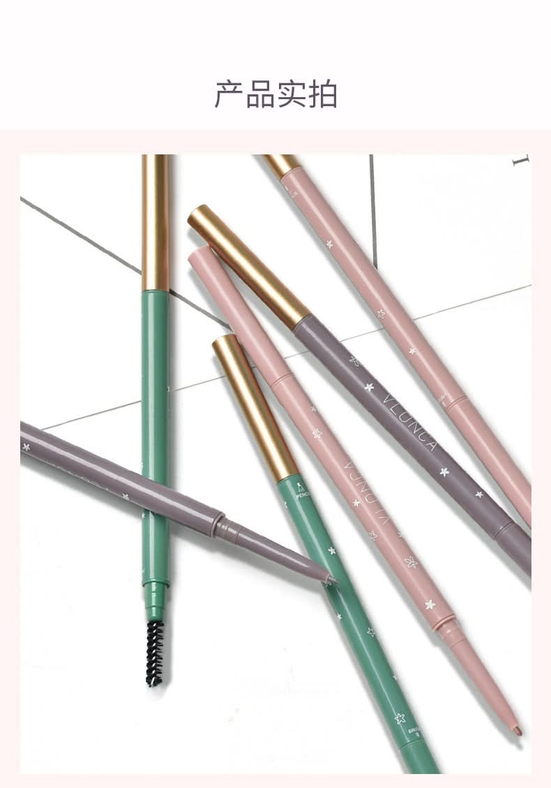 VLONCA Dual-Head Automatic Eyebrow Pencil – Smudge-Proof, Ultra-Fine Tip for Natural Brows