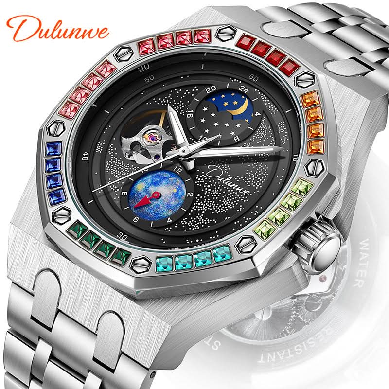 Genuine Mechanical Rainbow Starry Sky Watch