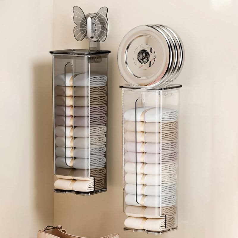 Wall-Mounted Underwear & Sock Storage Box – Moisture-Proof Organizer