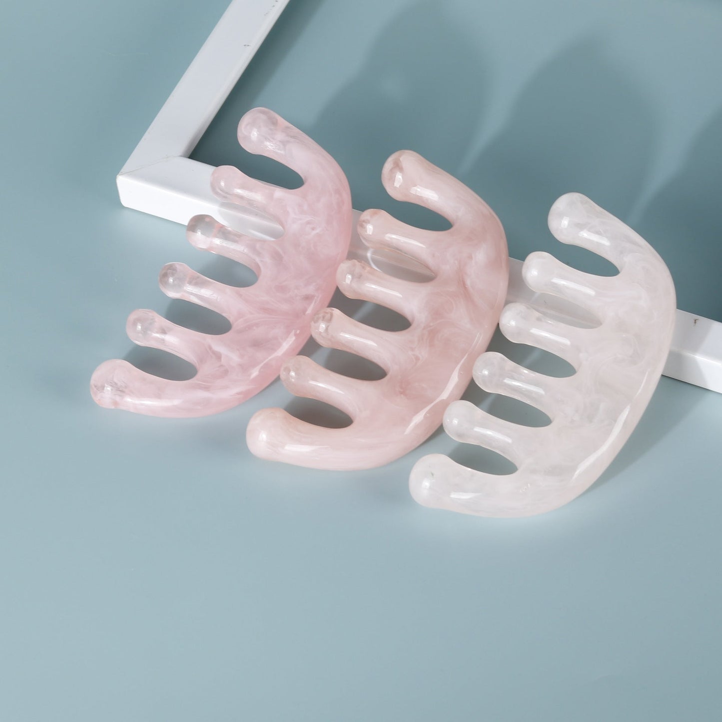 Anti-Static Resin Scalp Massage Comb – Large Tooth Hair Detangler for Curly Hair