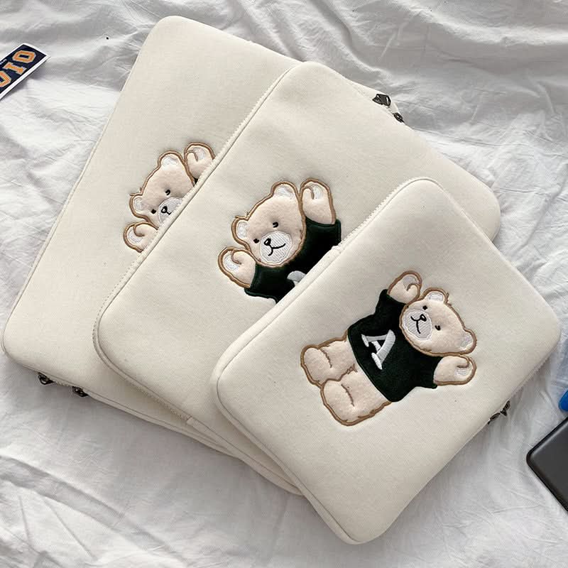 Cute Bear iPad Laptop Protective Bag