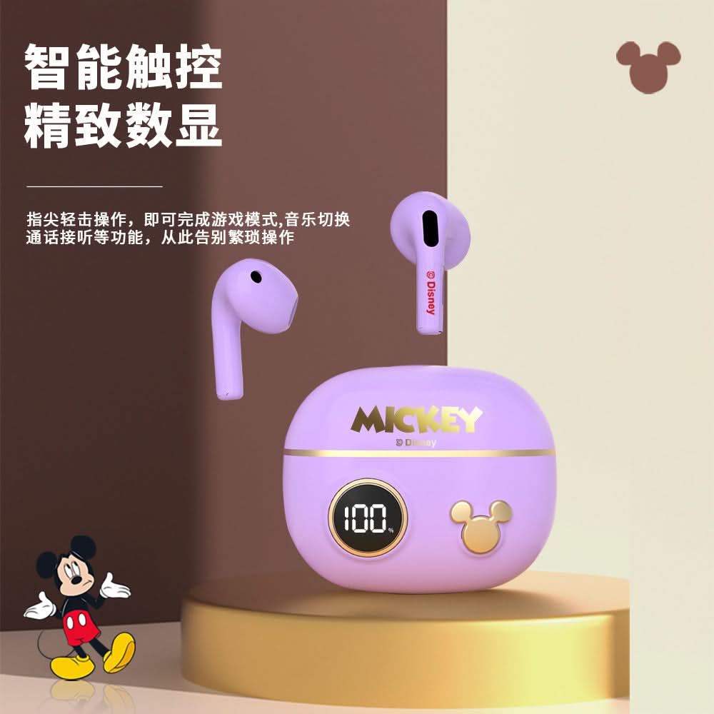 Disney Inspired Wireless Bluetooth Earbuds – Low-Latency Gaming With Type-C Charging