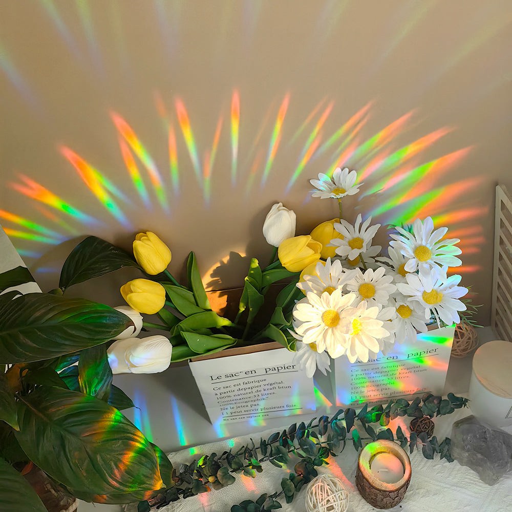 Rainbow Prism Window Film Sticker – Colorful Suncatcher, Self-Adhesive PVC Glass Decor