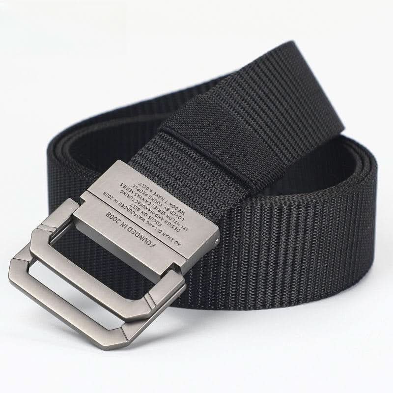 Men’s Nylon Belt with Double Ring Buckle – Adjustable